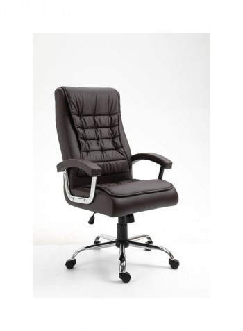 Highback Ergonomic Swivel Executive Chair Black 52x52x126cm