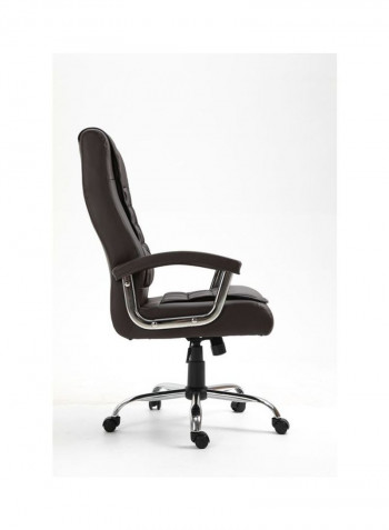 Highback Ergonomic Swivel Executive Chair Black 52x52x126cm