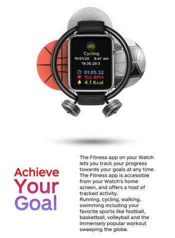 DM20 4G Sports Smart Watch Silver