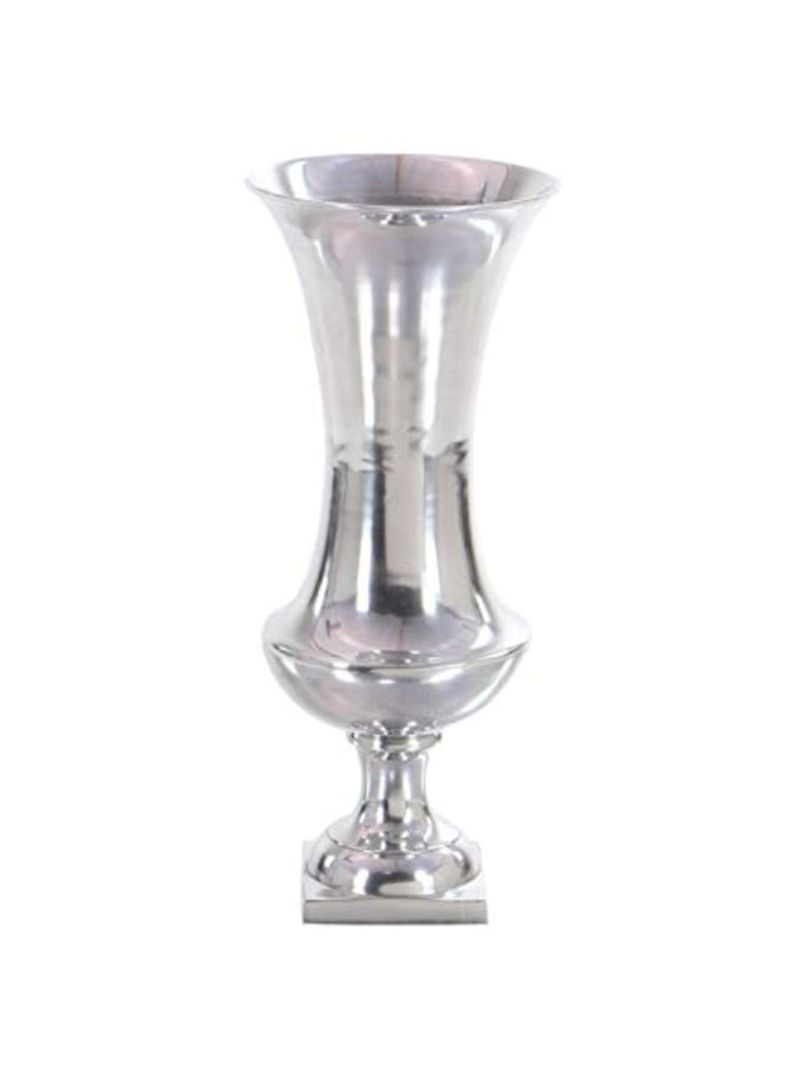 Aluminium Flower Vase Silver 9x21inch