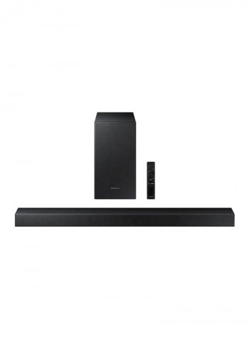 2.1-Channel Soundbar System With Wireless Subwoofer HW-T450/ZN Black