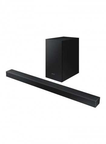 2.1-Channel Soundbar System With Wireless Subwoofer HW-T450/ZN Black