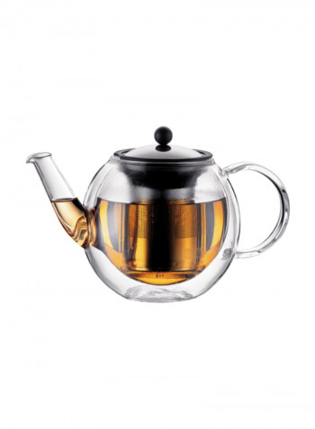 Bora Bora Tea Pot Double Wall Black 500ml