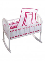 3-Piece Mini Crib Bumper Bedding Set
