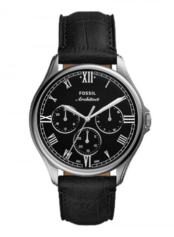 Men's Arc 02 Water Resistance Leather Chronograph Watch FS5802