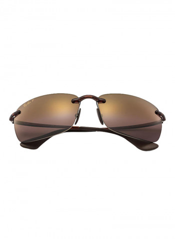 Men's Chromance Polarized Rectangular Sunglasses - Lens Size: 60 mm