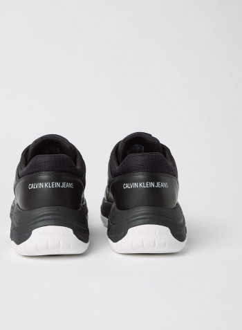All-Over Logo Chunky Sneakers Black