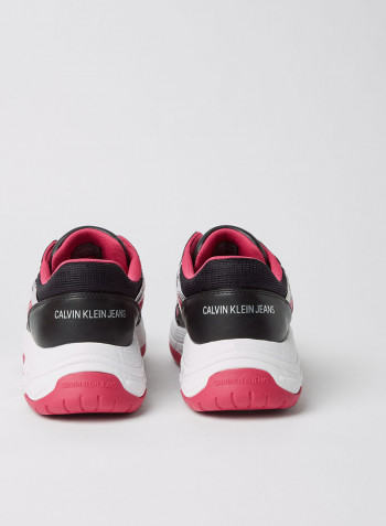 All-Over Logo Chunky Sneakers Black