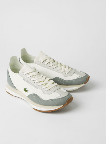 Men's Match Break Textile Trainers Off White/Grey