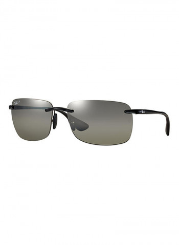 Men's Chromance Polarized Rectangular Sunglasses - Lens Size: 60 mm