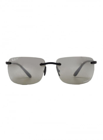 Men's Classic Rectangular Sunglasses - Lens Size: 60 mm