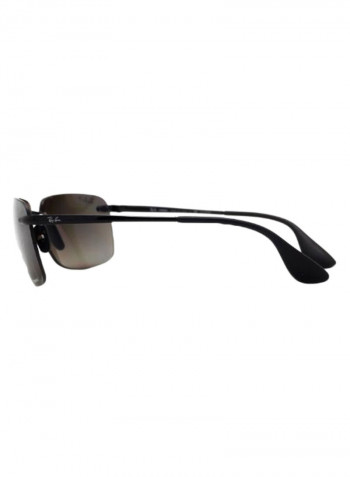 Men's Classic Rectangular Sunglasses - Lens Size: 60 mm