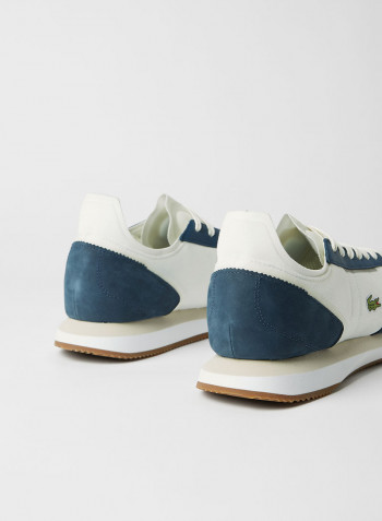Men's Match Break Textile Trainers Off White/Navy