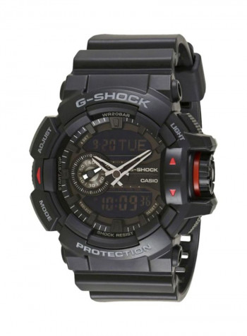 Men's Water Resistant Resin Analog/Digital Watch GA-400-1BDR