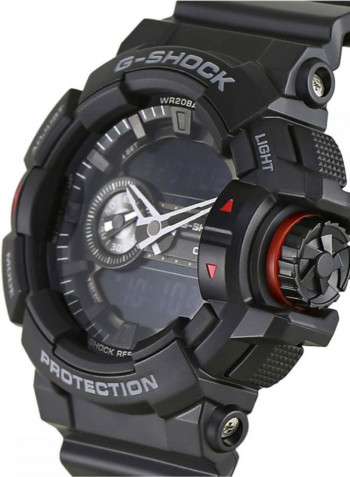 Men's Water Resistant Resin Analog/Digital Watch GA-400-1BDR