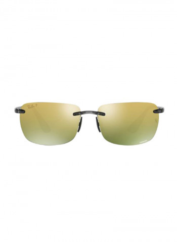 Men's Casual Rectangular Sunglasses - Lens Size: 60 mm