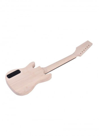 Children ST Style Unfinished DIY Electric Guitar Kit Basswood Body Maple Wood Neck Rosewood Fingerboard