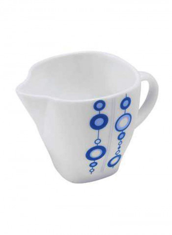 17-Piece Opal Hard Square Dinner Set White/Blue Serving Plate 3x14, Dinner Plates 12x11.5, Soup Plates 12x9, Dessert Plates 12x8.5, Serving Bowls 3x9, Salad Bowls 12x6.5, Soup Spoons 12x5.5inch