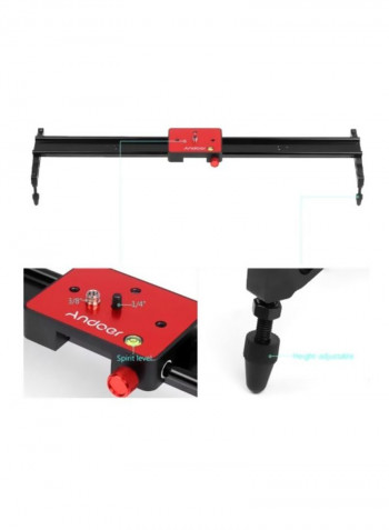 Video Track Slider Stabilizer Black/Red