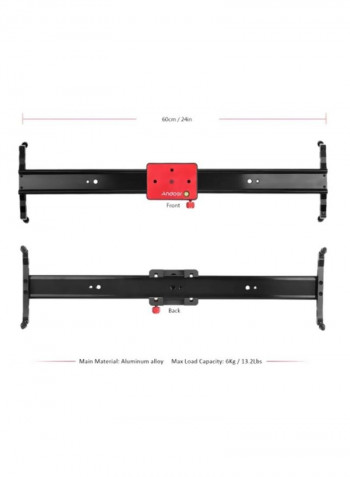 Video Track Slider Stabilizer Black/Red