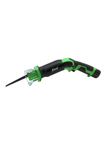 Cordless Rechargeable Garden Saw Black/Green/Silver 44x11x16centimeter