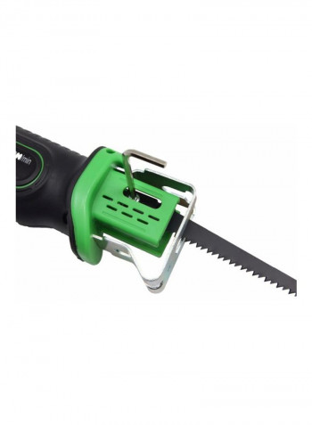 Cordless Rechargeable Garden Saw Black/Green/Silver 44x11x16centimeter
