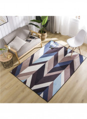 Geometric Pattern Floor Mat Multicolour 120x160centimeter