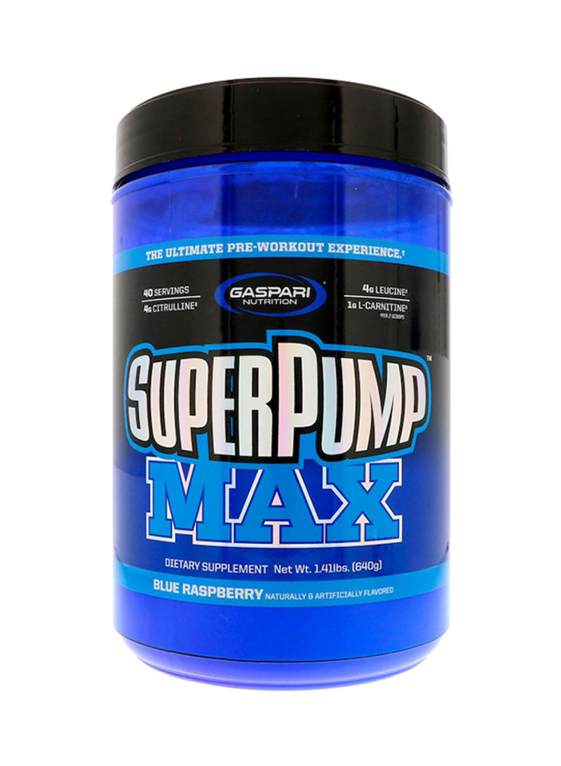 Super Pump Max Pre-Workout Powder - Blue Raspberry Ice