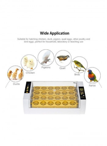 Digital Egg Incubator White 44*29*17cm
