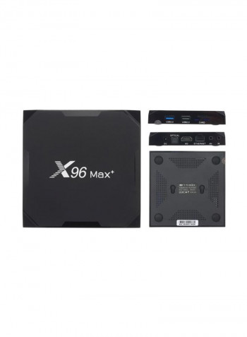 Max Plus TV Box With Remote Control For Smart TV S905X3 Black