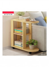 Movable Corner Coffee Table Beige