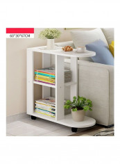 Movable Corner Coffee Table White