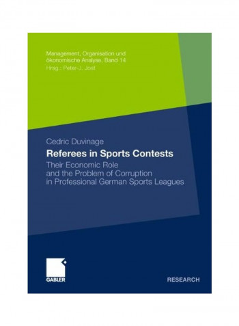 Referees In Sports Contests Paperback