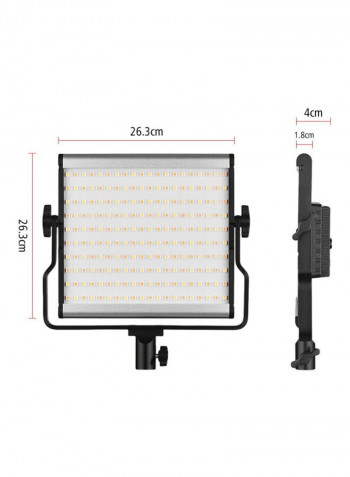 Bi-Colour LED Camera Video Light Black