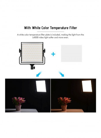 Bi-Colour LED Camera Video Light Black