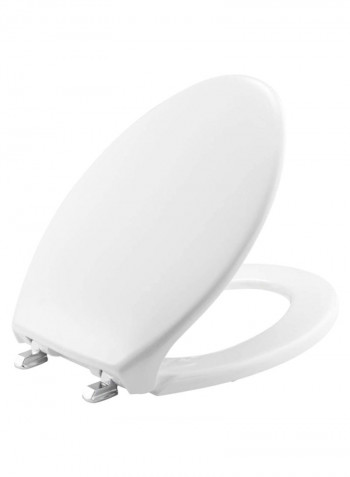 Elongated Closed Front Toilet Seat White