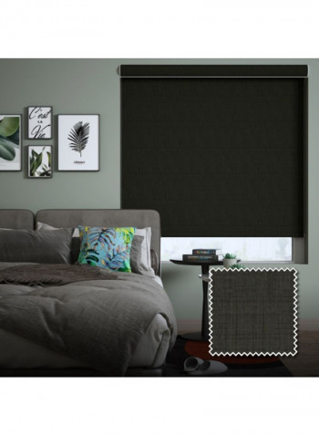 Single Sunset Roller Blackout Window Shade Black 160x200cm
