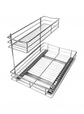 2 Tier Sliding Shelf Silver 11.5x18x14inch reviews 2 Tier Sliding Shelf Silver 11.5x18x14inch