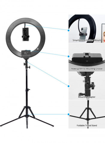 LED Ring Light Set Black