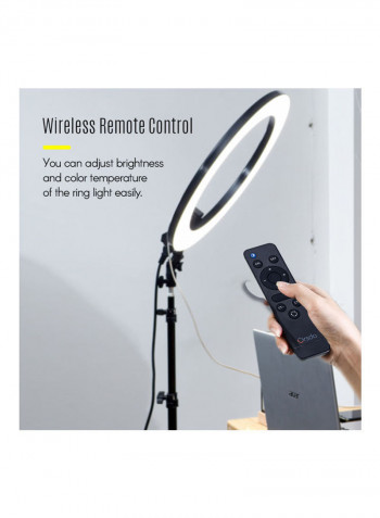 LED Ring Light Set Black