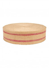 Jute Webbing Beige/Red