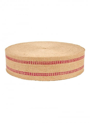 Jute Webbing Beige/Red