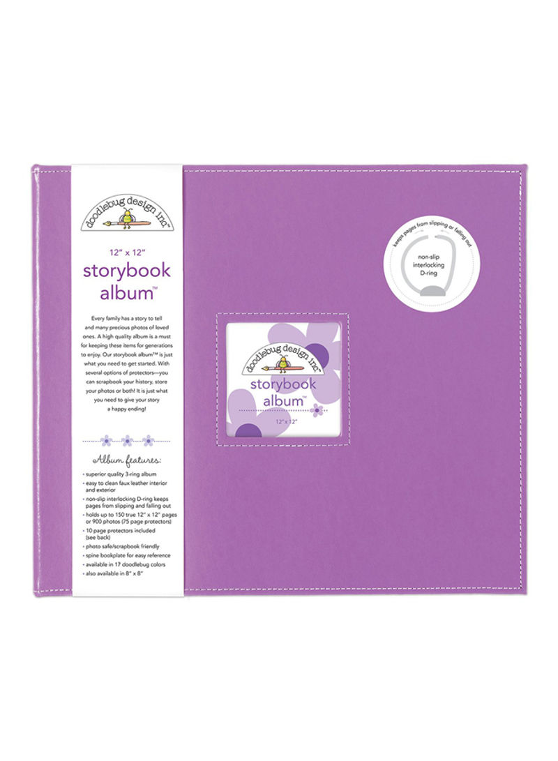 Storybook Album Lilac 15x13x3inch