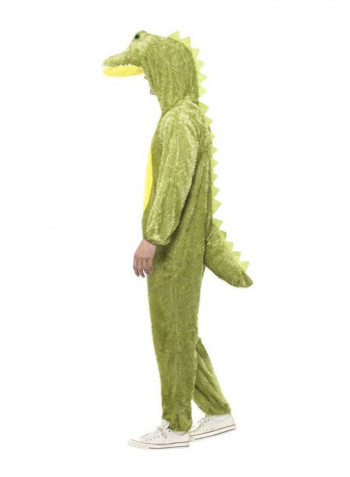 Crocodile Hooded Jumpsuit Costume L