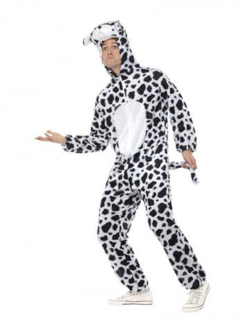 Dalmatian Hooded Jumpsuit Costume L