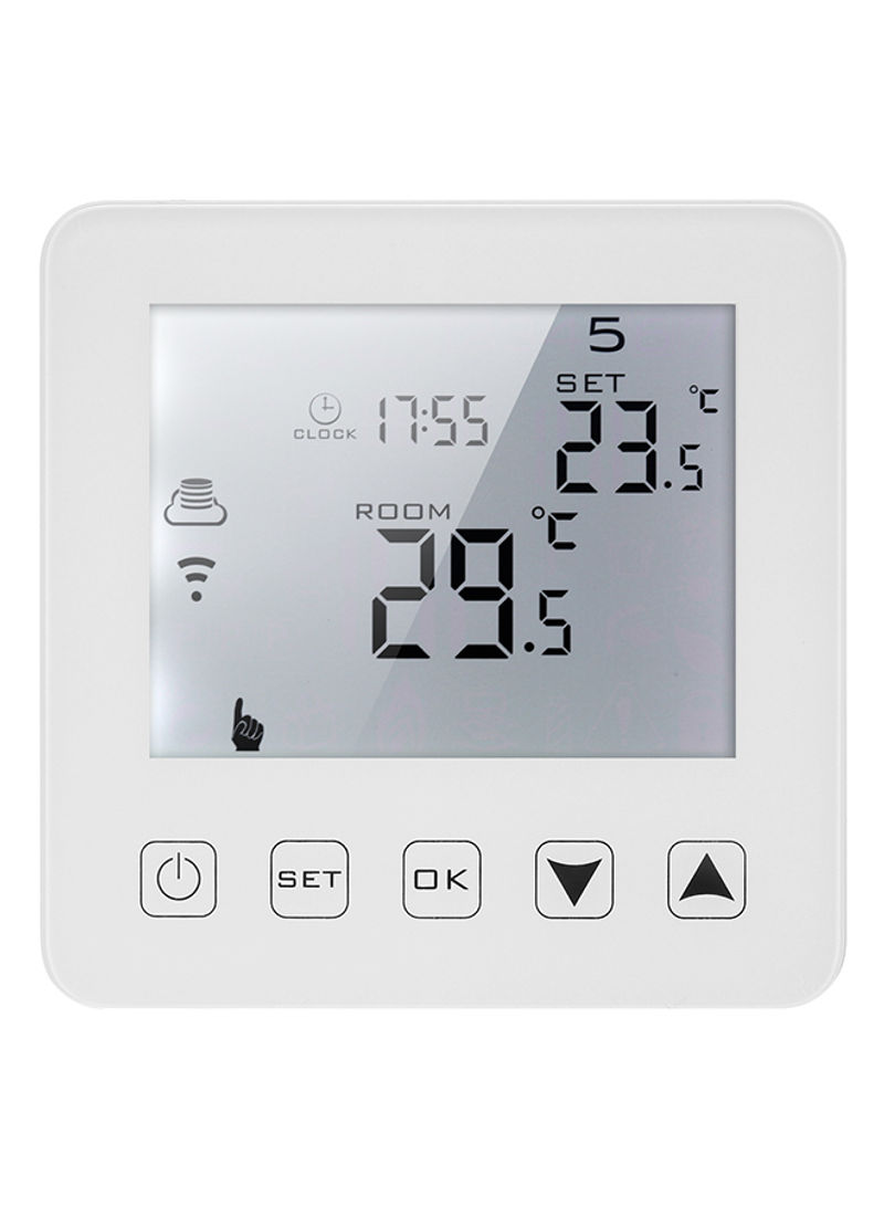 Electric Heating Temperature Controller Thermostat White