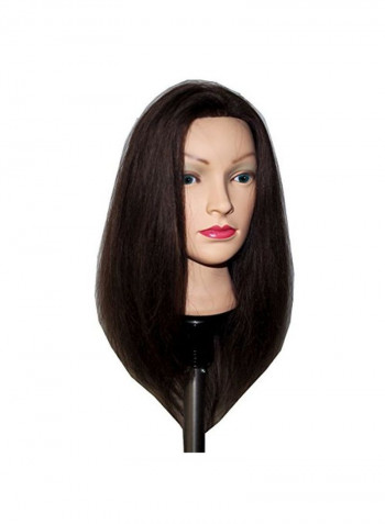 Mannequin With Straight Hair Extension Set Brown