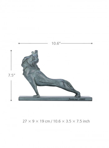 Natural Granite  Lion Statue Bronzy 1100g