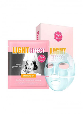Pack Of 10 Light Effect Skin Tone Up Hydrogel Facial Sheet Mask