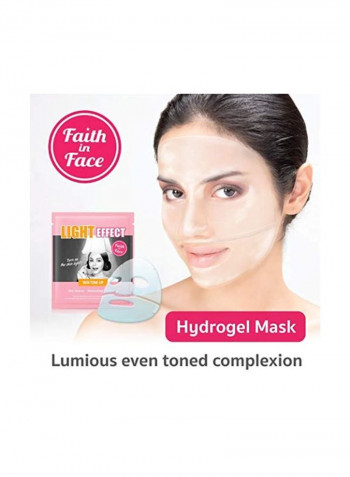 Pack Of 10 Light Effect Skin Tone Up Hydrogel Facial Sheet Mask